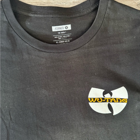 Stance Black Wu-Tang T-Shirt with Yellow and White Graphic - Picture 4 of 5